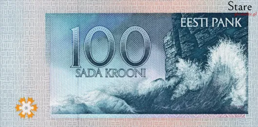 Tył banknotu 100 koron estońskich 1994 r.